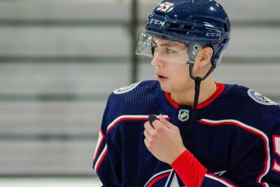 Чинахова признали лучшим игроком в матче НХЛ "Коламбус" — "Детройт"