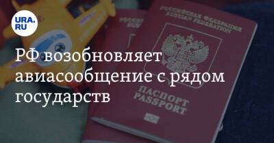 РФ возобновляет авиасообщение с рядом государств