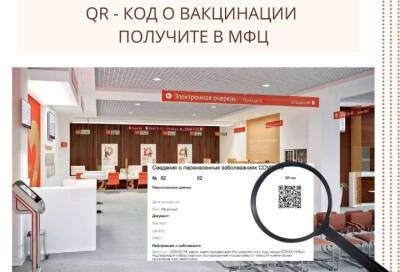 QR-код в бумажном виде теперь можно получить в МФЦ