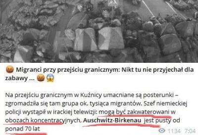 В Польше шутят о размещении мигрантов в Освенциме