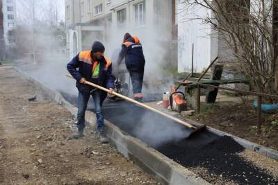 В Пскове ремонтируют 5 дворов за счет городского бюджета