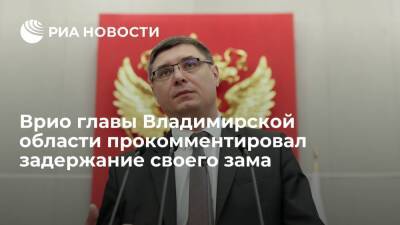 Врио владимирского губернатора Авдеев прокомментировал задержание своего зама Вишневского