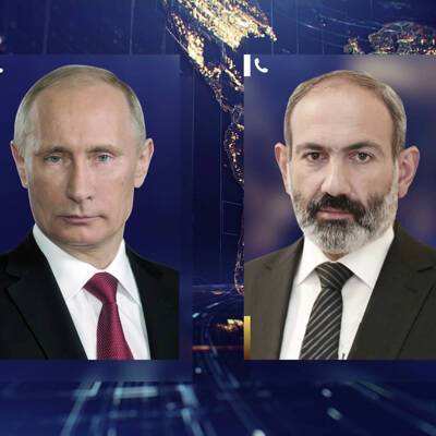 Путин и Пашинян обсудили по телефону ситуацию на армяно-азербайджанской границе