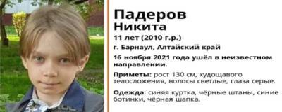 В Барнауле опять ищут 11-летнего мальчика, который уже терялся 1 сентября
