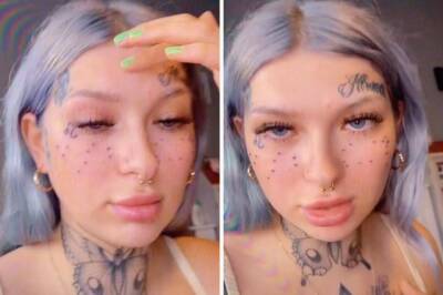 Курьез: девушка сделала на лице тату веснушек и сразу об этом пожалела