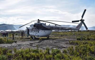Украинские вертолетчики в Конго сели на кратер действующего вулкана