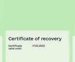 В «Дие» появился ковид-сертификат о выздоровлении