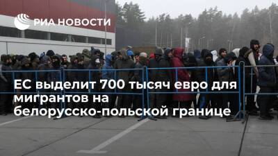 Евросоюз выделит 700 тысяч евро на оказание помощи беженцам на польско-белорусской границе