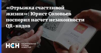 «Отрыжка счастливой жизни»: Юрист Соловьев поспорил насчет незаконности QR-кодов