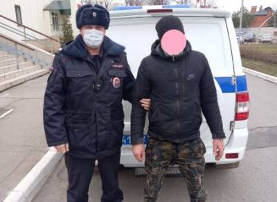На окраине Рязани за мелкое хулиганство задержали находящегося в розыске мужчину