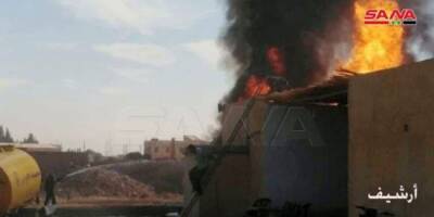 Сирийские ополченцы сожгли бронеавтомобиль оппозиции