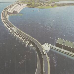 В Запорожье представили утвержденный проект реконструкции плотины ДнепроГЭС. Фото