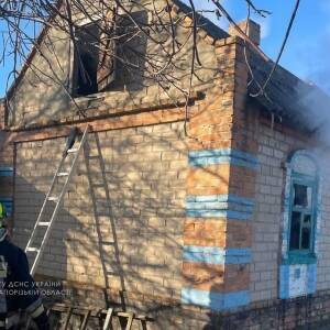 Во время пожара в Пологовском районе погиб мужчина. Фото