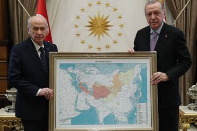 «Россия сойдет с ума»: турки отреагировали на карту Эрдогана