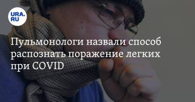 Сергей Пурясев - Пульмонологи назвали способ распознать поражение легких при COVID - ura.news