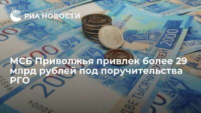 МCБ Приволжья привлек более 29 млрд рублей под поручительства РГО