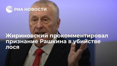 Жириновский: в Госдуме 25 ноября попрощаются с Рашкиным, признавшимся в убийстве лося