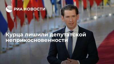 Парламент Австрии лишил экс-канцлера Курца неприкосновенности из-за обвинений в коррупции