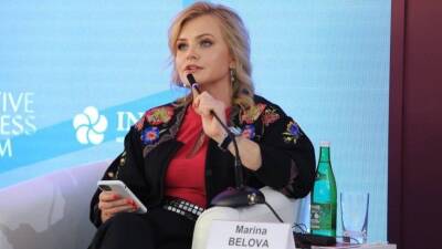 Заместитель гендиректора Пятого канала Марина Белова получила медаль «За укрепление боевого содружества»
