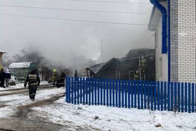 Пожар произошел в жилом доме в Приокском районе