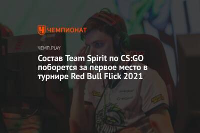 Состав Team Spirit по CS:GO поборется за первое место в турнире Red Bull Flick 2021