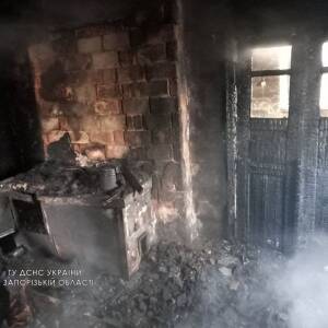 В Запорожском районе во время пожара погиб мужчина