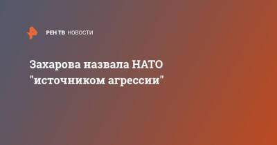 Захарова назвала НАТО "источником агрессии"