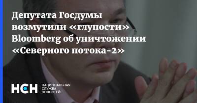 Депутата Госдумы возмутили «глупости» Bloomberg об уничтожении «Северного потока-2»