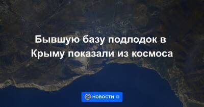 Бывшую базу подлодок в Крыму показали из космоса
