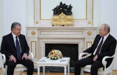 Путин высоко оценил заслуги Мирзиёева на посту президента Узбекистана