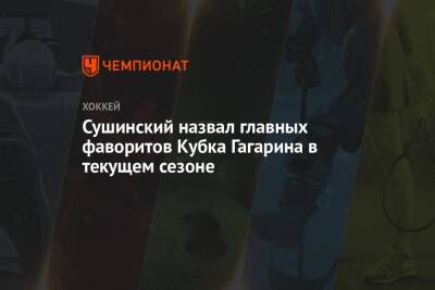 Сушинский назвал главных фаворитов Кубка Гагарина в текущем сезоне