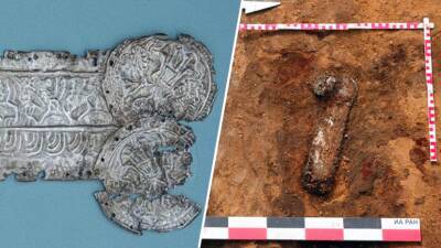 В скифском кургане: в Воронежской области нашли серебряную пластину с изображением неизвестных божеств