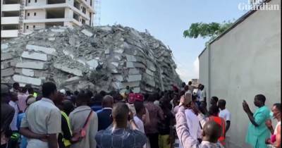 В Нигерии обвалилось 21-этажное здание, около 100 человек пропали без вести (видео)