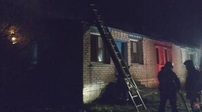 В Узденском районе горело общежитие, находящееся на ремонте