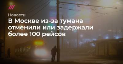 В Москве из-за тумана отменили или задержали более 100 рейсов