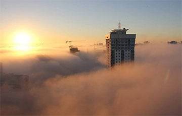 Беларусь накрыл густой туман