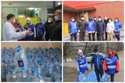 Волонтеры «Единой России» передали питьевую воду больницам Сыктывкара