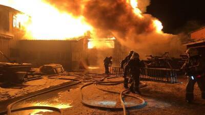 Пожар возник в деревообрабатывающем цехе в Екатеринбурге