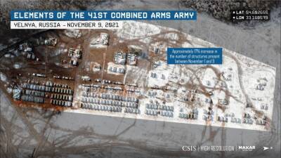 Аналитики в США опубликовали новые доказательства концентрации войск РФ у границы Украины