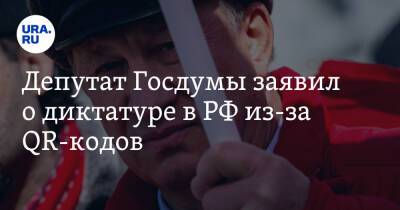 Депутат Госдумы заявил о диктатуре в РФ из-за QR-кодов. «Ужас заполнит всю страну»