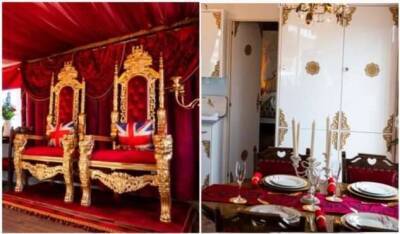 В Британии можно пожить в королевском фургоне: тронный зал и «золотые» санузлы прилагаются