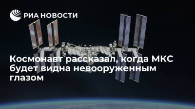 Космонавт Шкаплеров рассказал, когда МКС будет видна невооруженным глазом в России