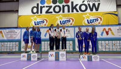 Женская сборная Украины по современному пятиборью завоевала бронзу молодежного ЧЕ