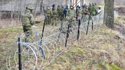 В Эстонии начали строить ограждение на границе с Россией