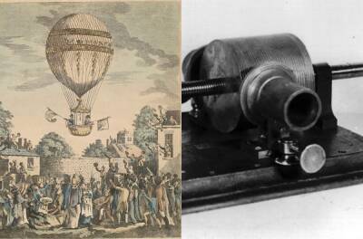 День в истории: 21 ноября - Изобретение фонографа и первый полет на воздушном шаре