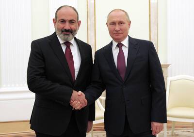 Пашинян поблагодарил Путина за посреднические усилия в Нагорном Карабахе