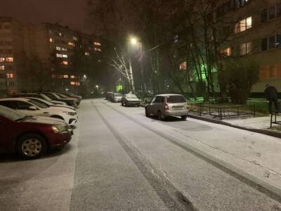 Север Петербурга засыпало снегом