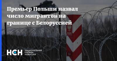 Премьер Польши назвал число мигрантов на границе с Белоруссией