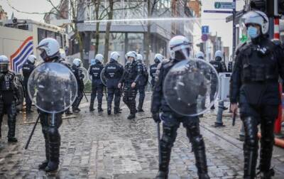 В Брюсселе протестуют против карантина