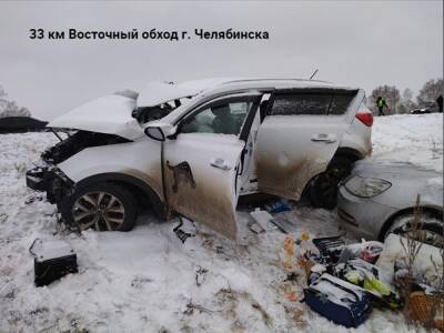 В Челябинской области за день во время снегопада в ДТП погибли три человека, пятеро ранены